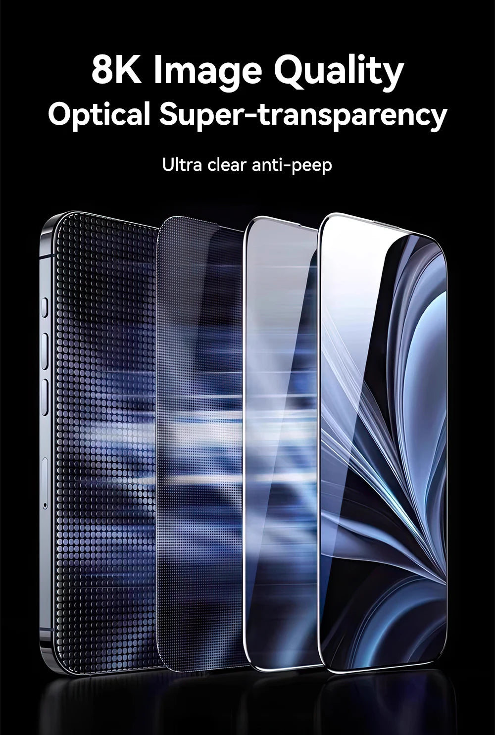 Joyroom 1/2 sztuki Do iPhone'a 17 Pro Max Szkło Antyszpiegowskie Ochronne Szkło Prywatyzujące Do iPhone'a 17 Pro 17 Air Szkło Hartowane