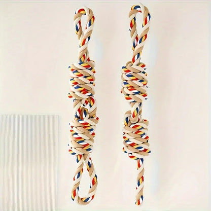 45cm Durable Teeth-Cleaning Rope Toy for Dogs - Pet Interactive Chewing and Play Toys Tug Dog Toy for Puppy Training