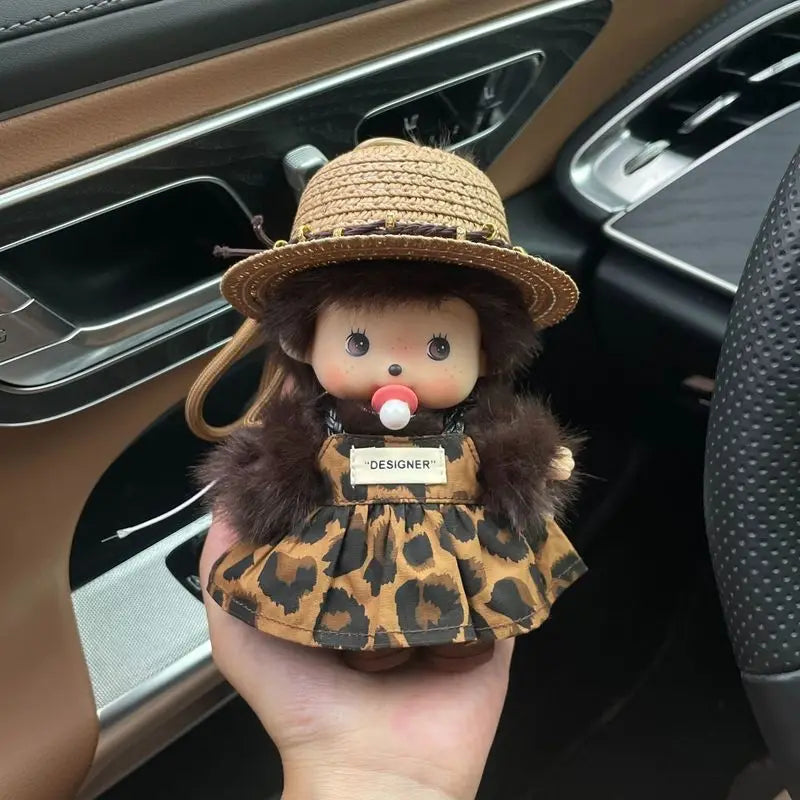 15cm Monchhichi Cute Little Monkey Diy Outfit Change Doll Multiple Styles Exquisite Backpack Pendant Keychain Toy Periphery Gift