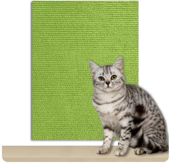 DIYSelf-Adhesive Cat Scratching Mat Trimmable Cat Carpet Cat Scratching Carpet Corner Wall Cat  Scratch Sofa Furniture Protector