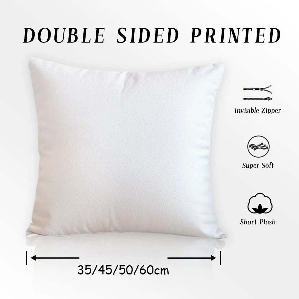 Lara Croft Tomb Raider game Double-sided Printed pillow cover Short plush Suitable living room bedrooms sofa throw cushion cover