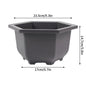 Rectangular Square Flowerpots Imitation Purple Clay Succulent Plants Pots Oval Pots Outdoor Garden Landscape Bonsai Pot Trays