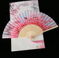Retro Style Folding Fan Female Japanese Pattern Retro Cloth Art Craft Gift Home Decoration Ornament Dancing Hand Fan