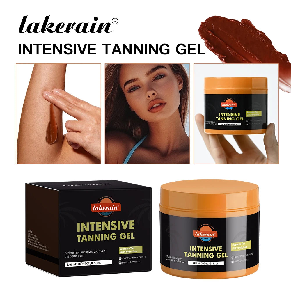 Lakerain Intensive Tanning Gel Body Cream Bronze Tanning Lotion Carroten Effective Sun Aid Take In Sunlight Moisturizing Cream