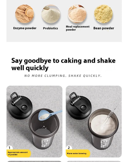 Gianxi Shaking Cup Fitness Sports Water Cup Protein Powder Shaking Cup Milk Shake Brewing Mixing Cup Male Female Cup