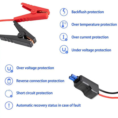 Rozrusznik przenośny 2000A 39800mAh, wzmacniacz rozruchu samochodowego, zewnętrzna bateria 12V do rozruchu samochodów benzynowych i wysokoprężnych