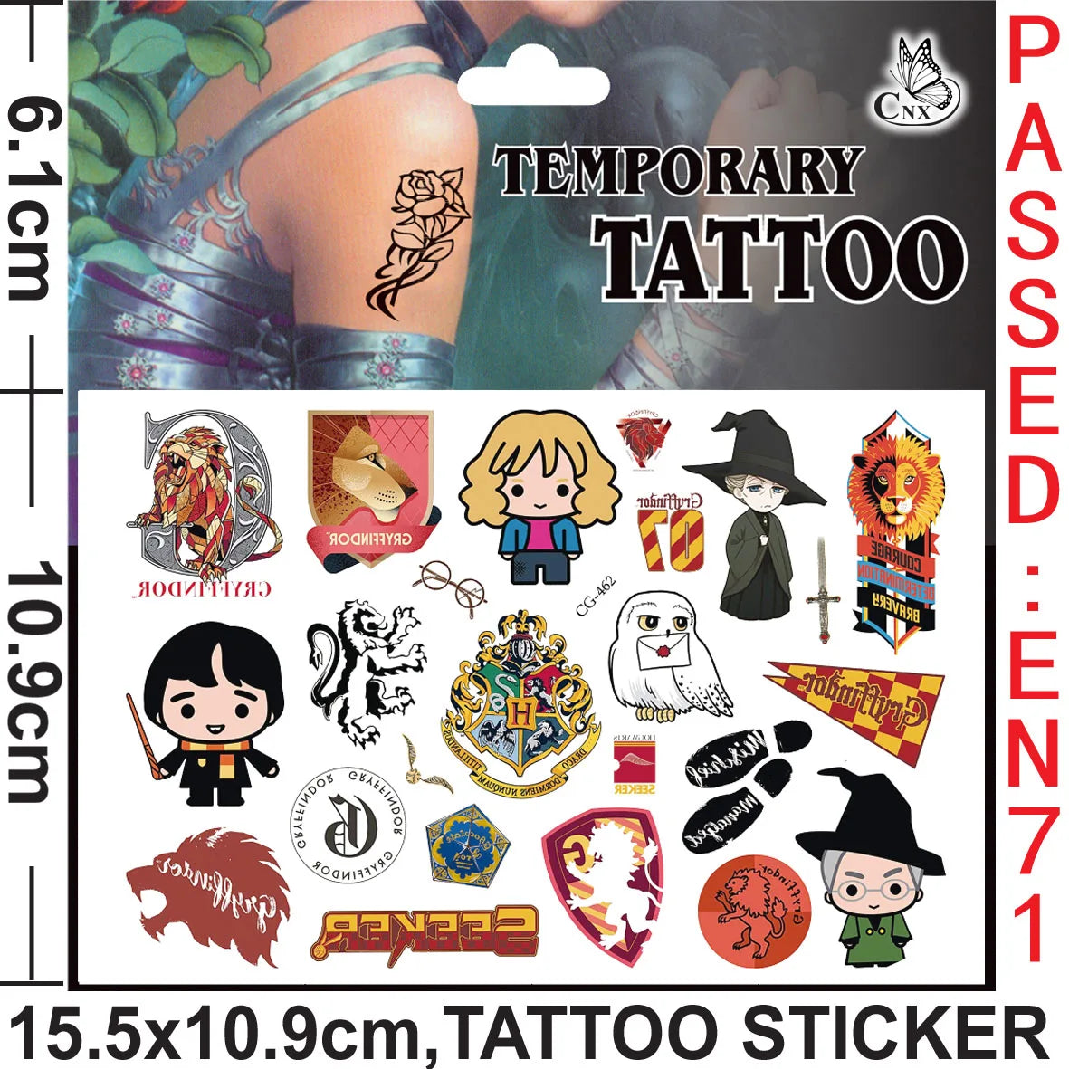 Harry Potter Theme Party Favors Gifts Bag Slap Bracelets 50pcs Stickers Keychains Birthday Souvenir Supplies Classroom Rewards