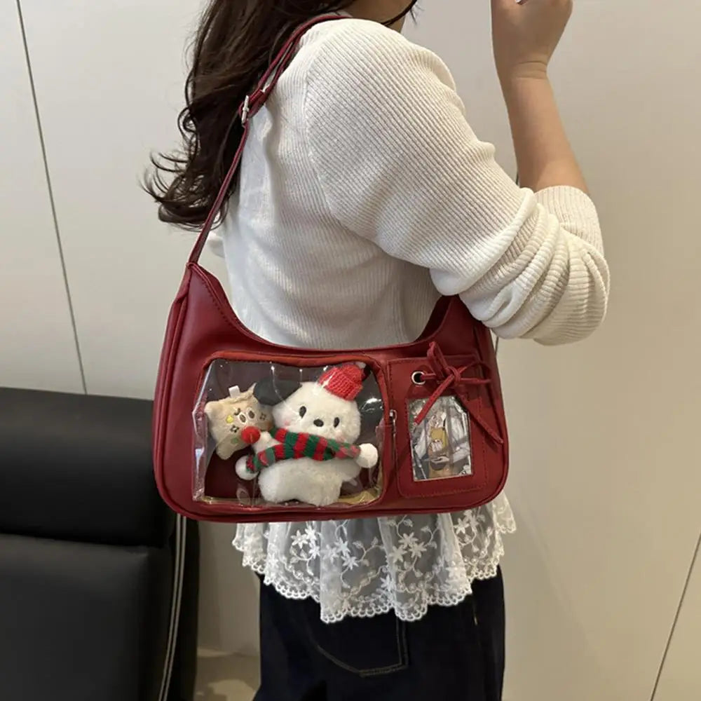 Crossbody Pain Bagzippered Bag Kawaii Bag Girl 2025 Korean Ita Bag Female Japanese Designer Preppy Handbag Shoulder Bag Pain Bag
