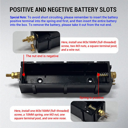 Removable Splicable 18650 Battery Box 5-10A High Current PC ABS Rechargeable Battery Storage Bracket DIY Power Bank