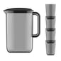 2200ml Cool Water Jug Transparent Refrigerator Water Kettle And Cups Water Pot With Handle Large Capacity Office Household Jug