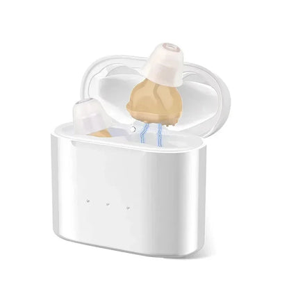 Rechargeable Hearing Aids Wireless Sound Amplifier ITE Mini Invisible Elderly Hearing Aid Headphones Deaf The Listening Device