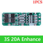 BMS 3S/4S 5A 10A 20A 25A 40A 60A Płytka zabezpieczająca ładowarkę do akumulatorów litowo-jonowych 18650 do wiertarki 12 V z funkcją wzmocnienia/balansu