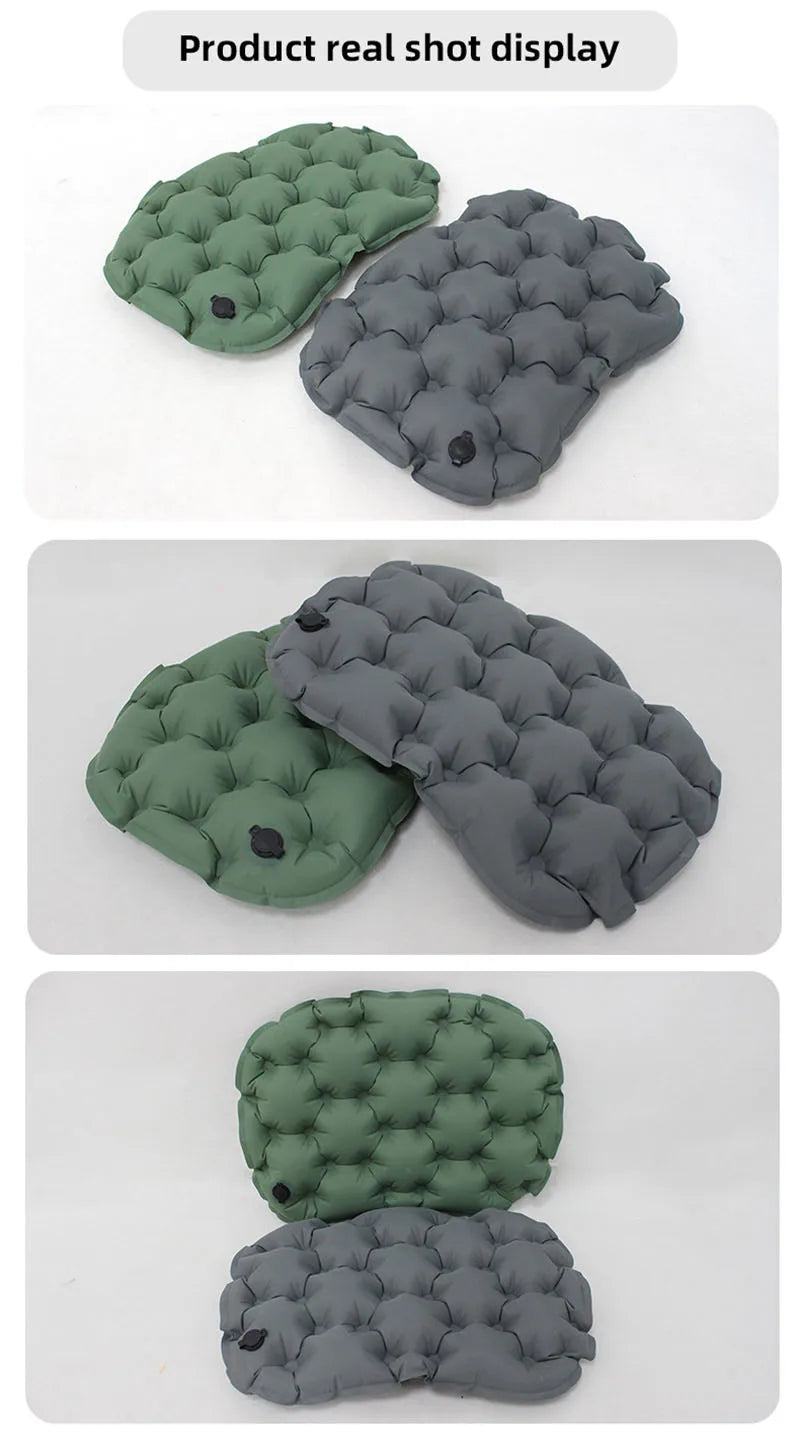 Portable Inflatable Outdoor Moisture-Proof Seat Cushion Travel Camping Sitting Pad Foldable Mattress Seat for Home Office