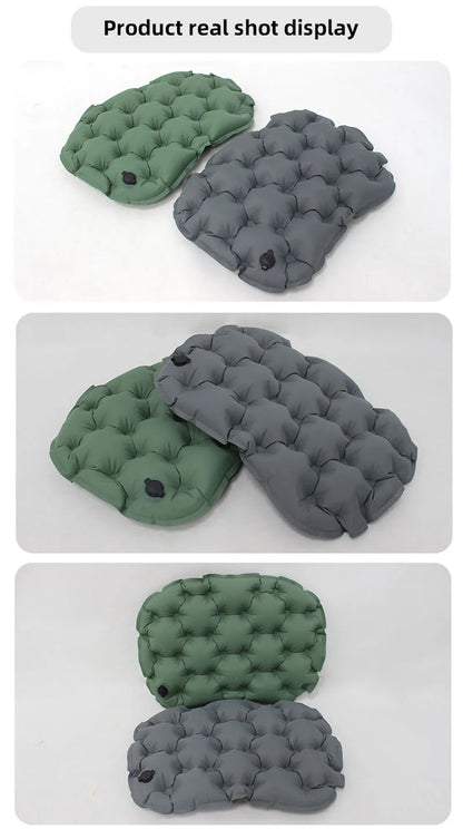Portable Inflatable Outdoor Moisture-Proof Seat Cushion Travel Camping Sitting Pad Foldable Mattress Seat for Home Office