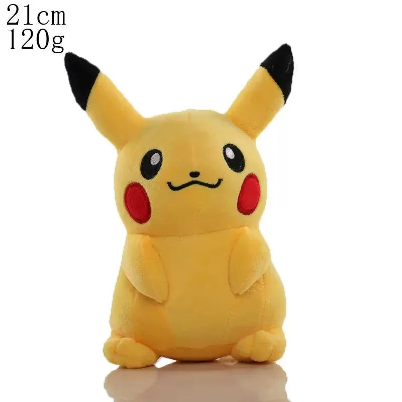 20CM Pikachu Plush Doll Pokemon Plush Toy Cute Cartoon Animal Peluche Gift for Kids