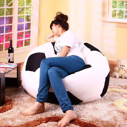 Alevmoom Beanbag Cover Football Sitzac Shell  Lounger Bean Bag Without the filling