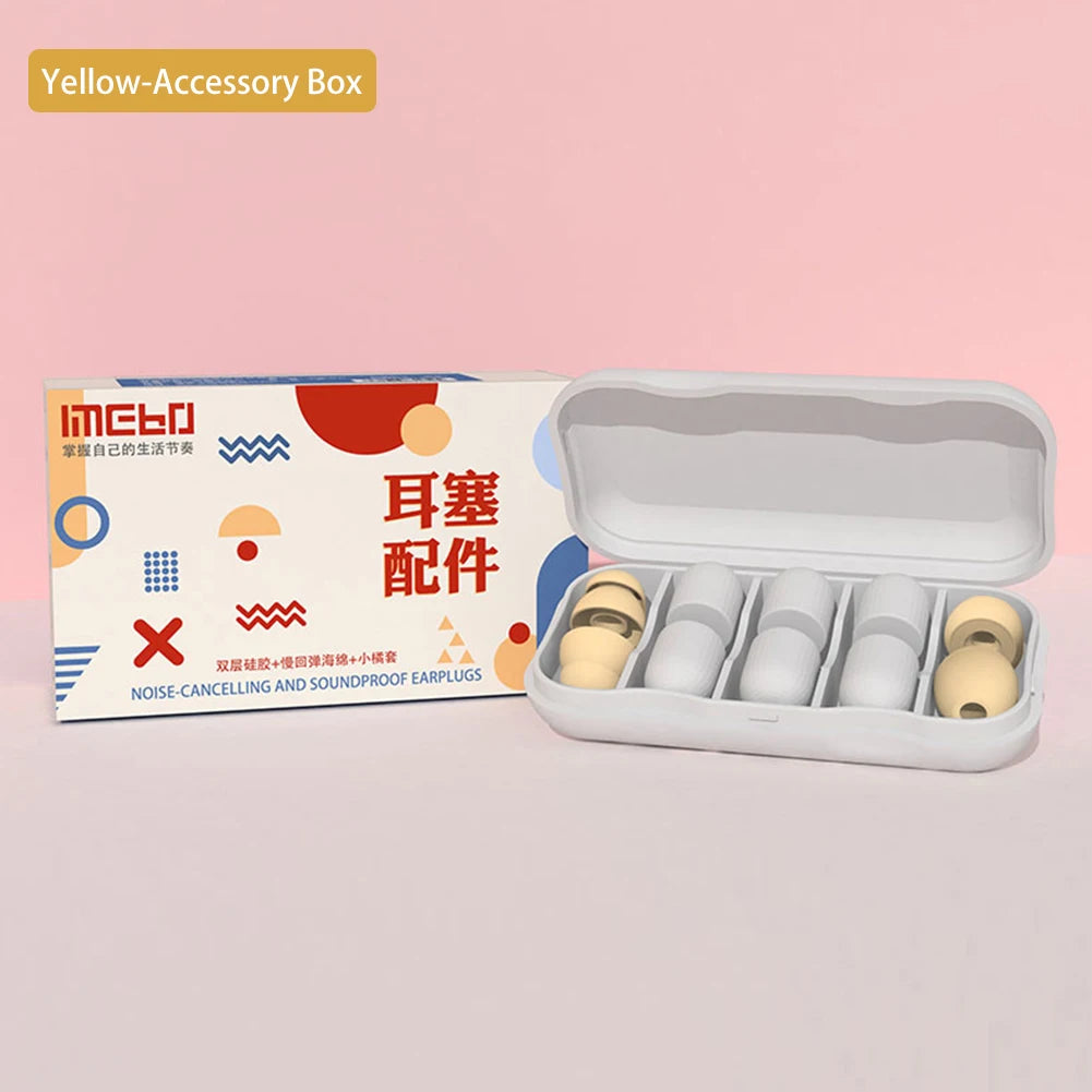 Soft Silicone Ear Plugs Professional Soundproof Noise Reduction Earplugs Sound Insulation Ear Protector Sleeping Earplugs