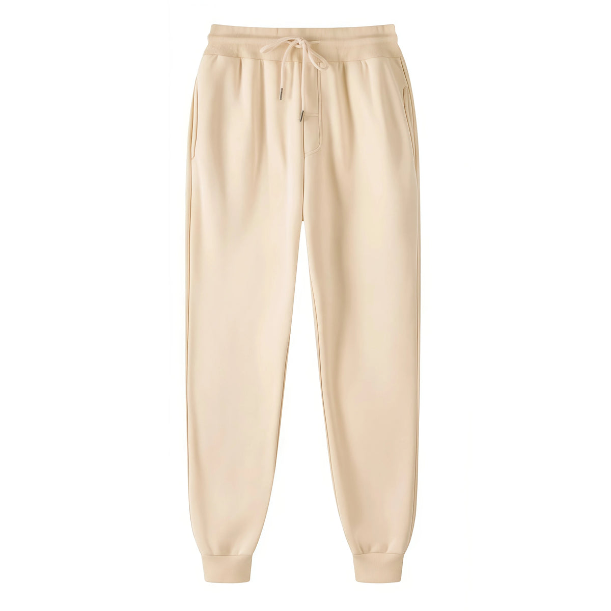 Unisex Solid Jogger Sweatpants Elastic Drawstring Cuff Sports Pants Multi-color Loose Fit Casual Gym Running Trousers Size S-3XL