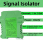 4-20mA to 0-10V DC Signal Isolator 0-10mA 0-20mA to 0-10V 0-5V 1-5V Analog Signal Isolator 1 In 1 Out 1 In 2 Out