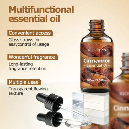 100ml CINNAMON ESSENTIAL OIL is Suitable for massage and skincare, deeply nourishes and moisturizes, and improves skin condition