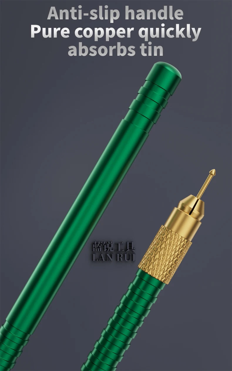 LANRUI M24 Tin Drag Needle Set Red Copper FPC Connector Reballing Solder Bar for Phone PCB Motherboard IC Chip Weld Repair Tools