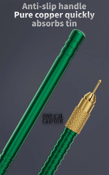 LANRUI M24 Tin Drag Needle Set Red Copper FPC Connector Reballing Solder Bar for Phone PCB Motherboard IC Chip Weld Repair Tools