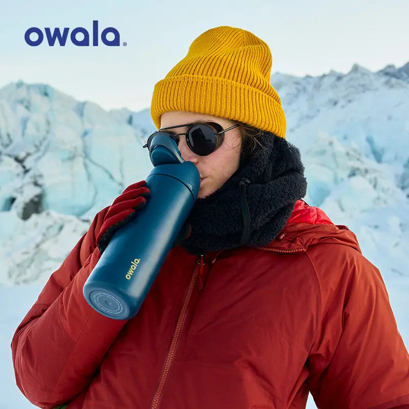 Owala Freesip insulated cup new straw cup stainless steel water cup portable cup 475ml，BPA-Free，16oz