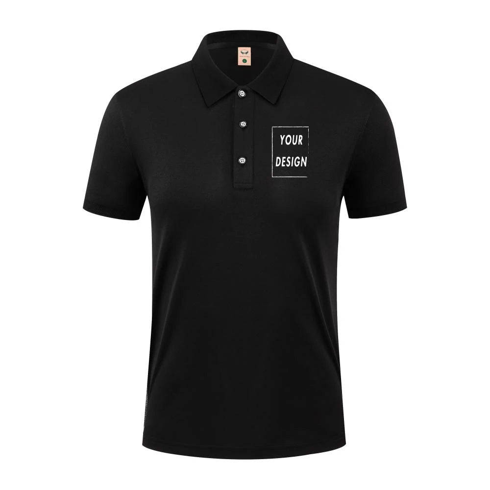 2025 Summer Causal Polo Shirt Custom Logo Printed Text Picture Brand Embroidery Personal Design Breathable Men And WomenTops