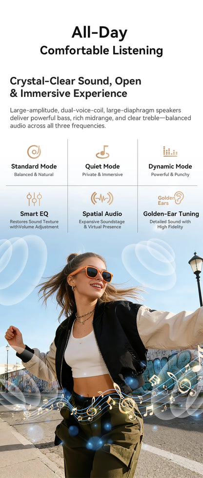 2026New AI Smart Glasses Minimalist Premium Bluetooth Calling Real-time Translation/4K Video Ultra-light TR90 Compatible Eyewear