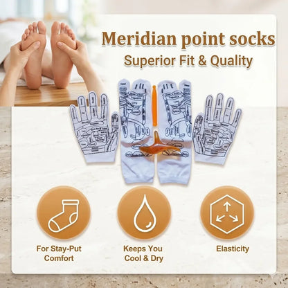 6Pcs Foot Pressure Point Therapy Trigger Point Massager Stick Acupressure Reflexology Sock with Massage Tools Set Foot Care Tool