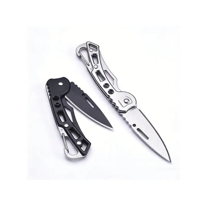 Folding Pocket Knife Portable Stainless Steel Fruit Knife with Non-slip Handle Outdoor Survival Hunting Camping Household Tools