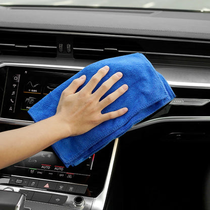 1-20Pcs Soft Microfiber Car Cleaning Towel Drying Cloth Hemming Wash Towel Water Suction Polishing Car Motorcycle Cleaning Tools