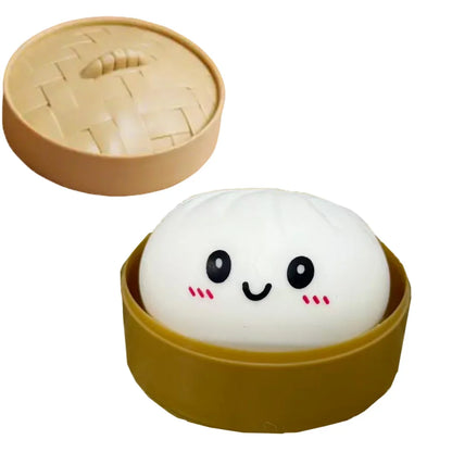 Glitter dumpling squishies Glitter Dumpling Squishy with Box Dumplings Sensory Dumpling Pressure Toy for Stress Relief