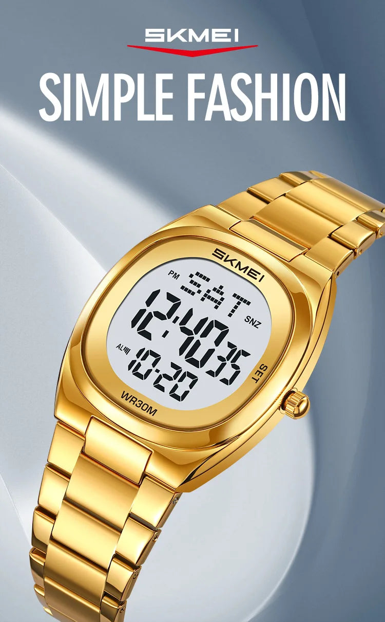 SKMEI 2419 Fashion Electronic Watch Multifunctional Luminous Calendar Alarm Clock Sports Simple Business Digital Watches for Man