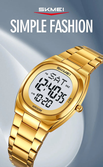 SKMEI 2419 Fashion Electronic Watch Multifunctional Luminous Calendar Alarm Clock Sports Simple Business Digital Watches for Man