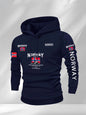 Norway Autumn winter models Men's Fleece windproof Warm 100%Cotton Oversized Hoodie Outdoor Commuter Men's High Elastic top
