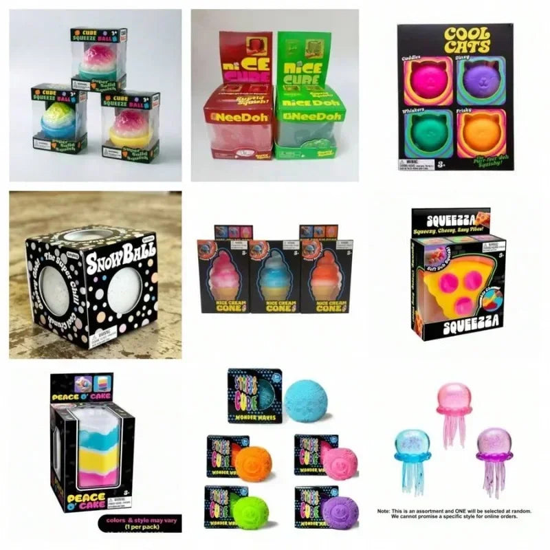 100+ Mystery Fidget Toy Blind Box ,Simulated Food,Antistress Foot Squishy Toy, Squeeze Toy, Mochi Squishy, Stress Reliever Toys