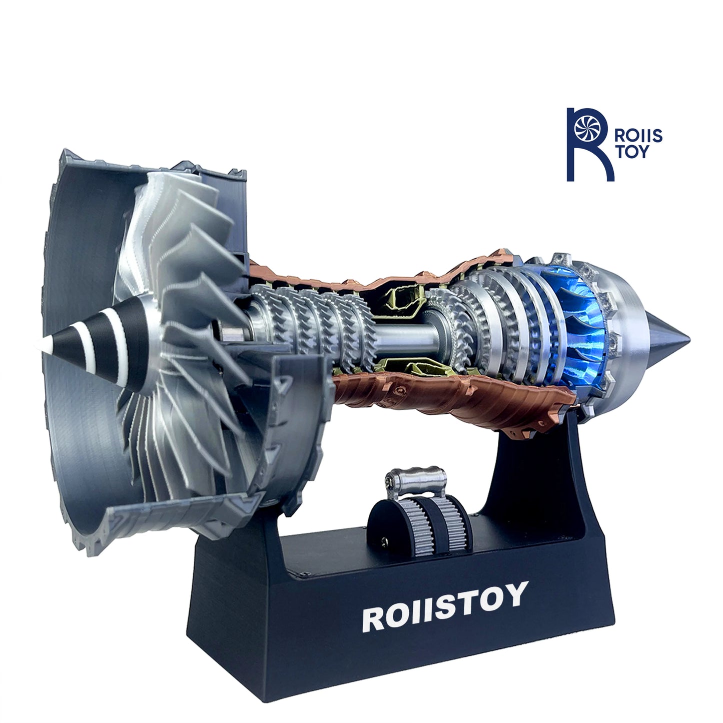 Super Turbofan Engine Model Brushless Motor Function Fan Electric High Performance Power Turbine Cool Boutique Toy Gi