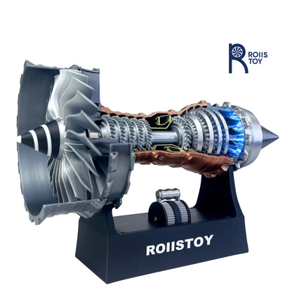 Super Turbofan Engine Model Brushless Motor Function Fan Electric High Performance Power Turbine Cool Boutique Toy Gi