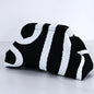 Women's Striped Beach Clutch Bag Versatile Small Woven Crochet Handbags Purses Knitting Dumpling Clutch Casual Bag