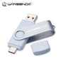 WANSENDA TYPE C USB 3.0 Pendrive Metalowy Pen Drive 512GB 256GB 128GB 64GB 32GB 16GB Pamięć USB 2 W 1 Szybkie Pendrive'y