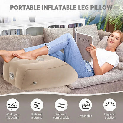 inflatable Wedge Pillow-leg Lift Elevation Pillow For Home Travel Marine Pattern Body Support Deep Sleep Foot Rest Bed Cushion