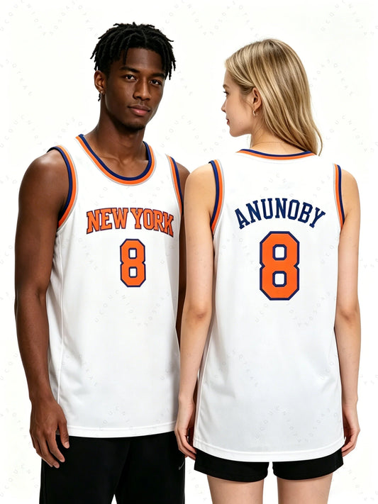 2026–27 New York Jersey Finals Champions Style Brunson #11 Towns #32 Bridges #25 Anunoby #8 Hart #3 Baksetball Jersey Fans Tops