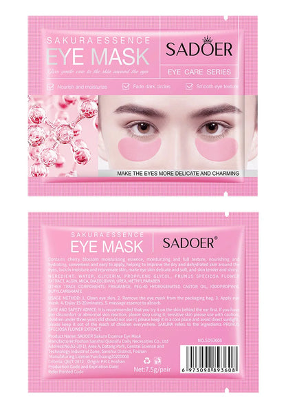 10 Pairs SADOER Crystal Collagen Eye Mask Anti Wrinkle Dark Circles Removal Eyes Bags Moisturizing Eye Patches Skin Care