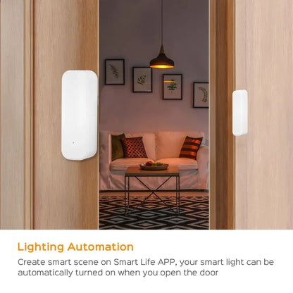 1PCS 2PCS 3PCS 4PCS 10PCS 15PCS Zigbee Door Sensor Window Magnetic Sensor Detector Home Door Sensor Need Tuya Zigbee Gateway Hub