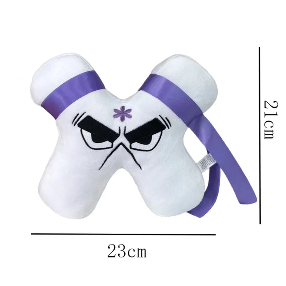 T Alphabet Lore Plush Toys Anime Doll Kawaii 26 English Letters Stuffed Toys Kids Enlightenment Montessori Plush Toy Doll Gifts