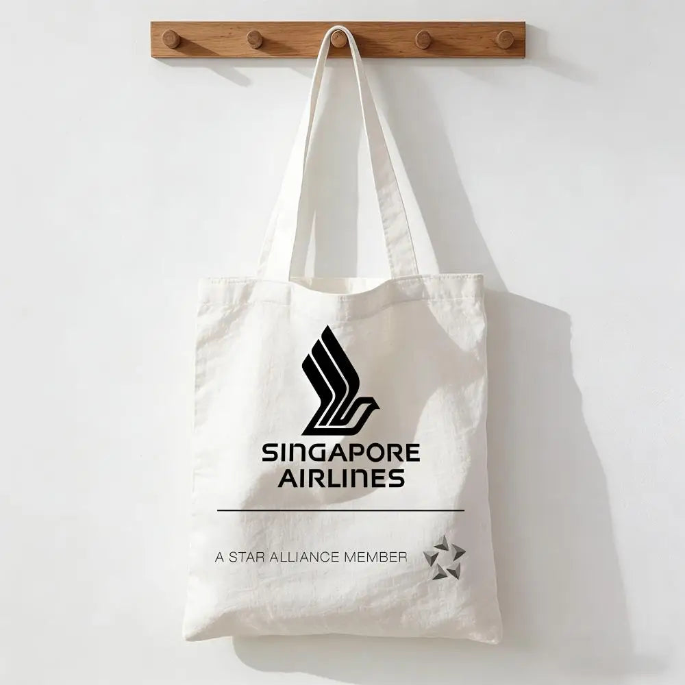 Singapore Airlines Storage Bags Handbag Women Casual Underarm Top Handle Bag Lady Shopping Travel Bags