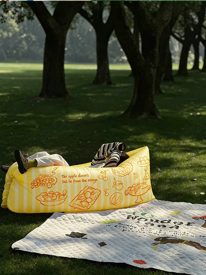 Waterproof Inflatable Sofa, Lazy Lounger Air Mattress, Portable Seat for Camping & Music Festival