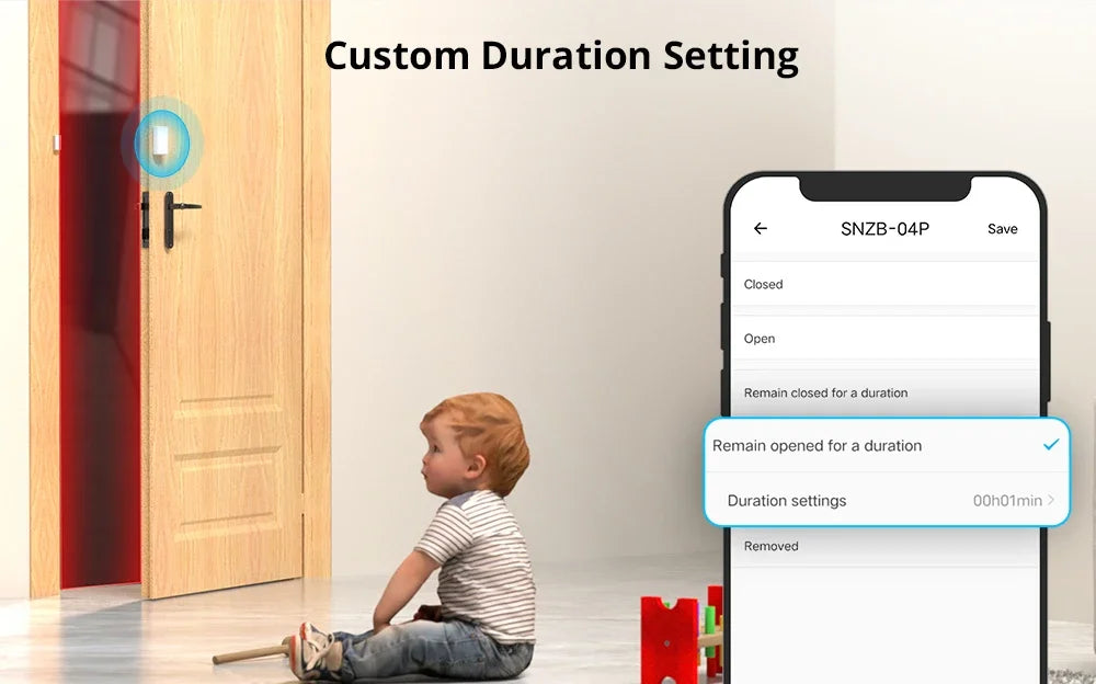 SONOFF SNZB-04P Zigbee Door Window Sensor Home Security Alarm Sensor Local Smart Scene Works with Alexa Google Home Smartthings