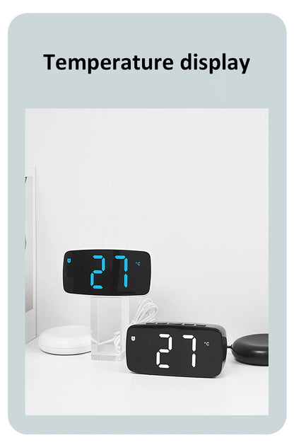 Super Loud Vibrating Alarm Clock LED Table Clock with Brightness Adjustment Desktop Clock for Heavy Sleeper Deaf Hard of Hearing
